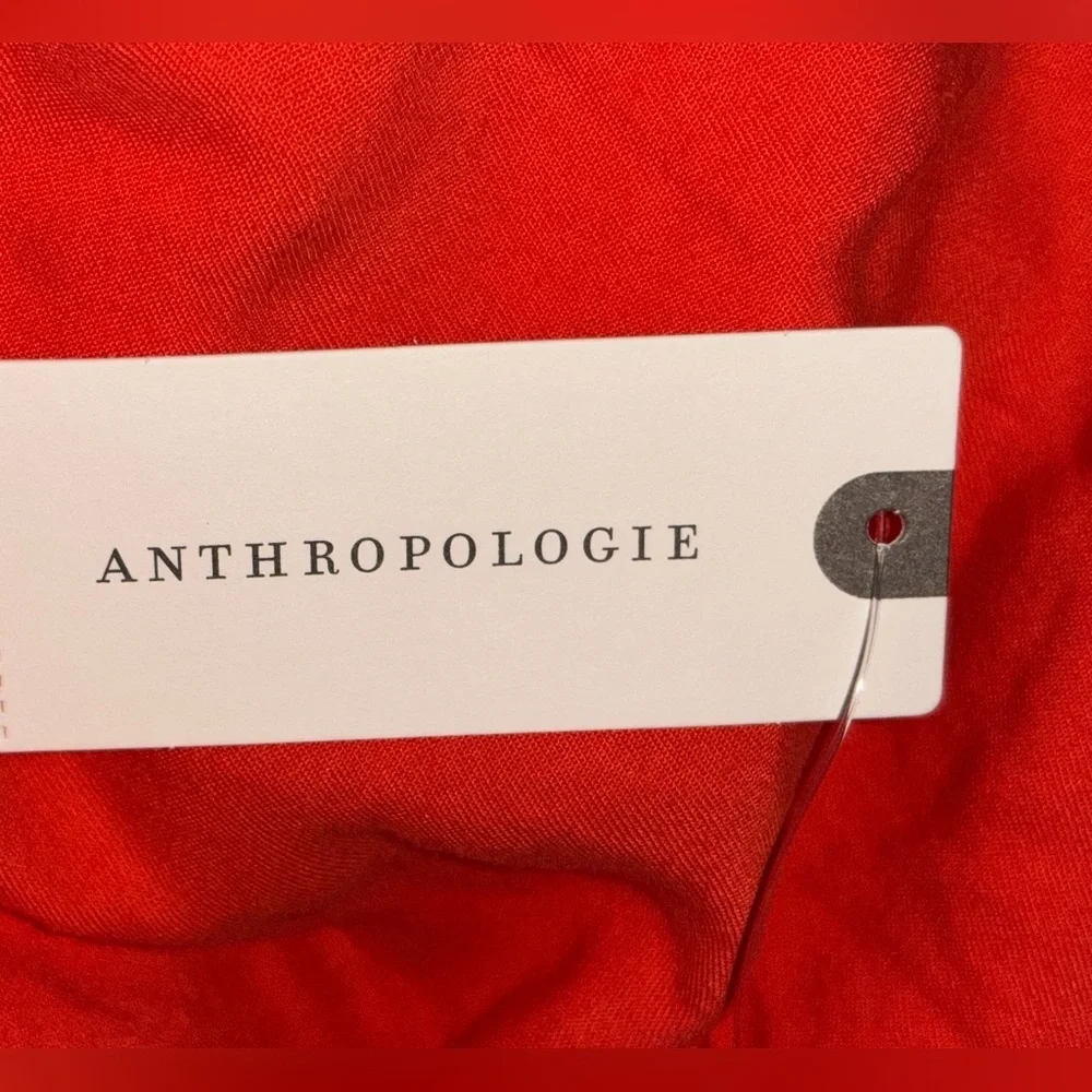 Amadi By Anthropologie Orange Wrap Wide‎ Leg Jumpsuit L NEW Flowy Boho Chic